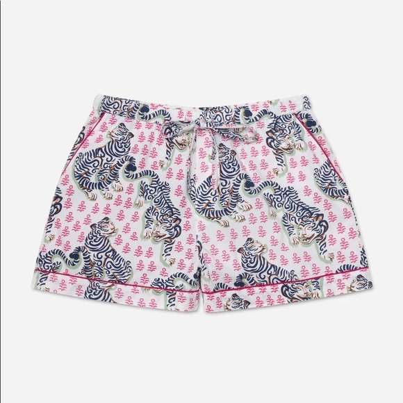Printfresh Organic Cotton Tiger Queen Pajama Shorts - Picture 3 of 8